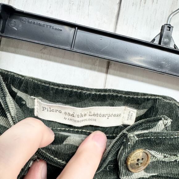 Pilcro Anthropologie Pants Women Size 26 Camo High Rise Skinny Denim Jeans - Picture 3 of 9